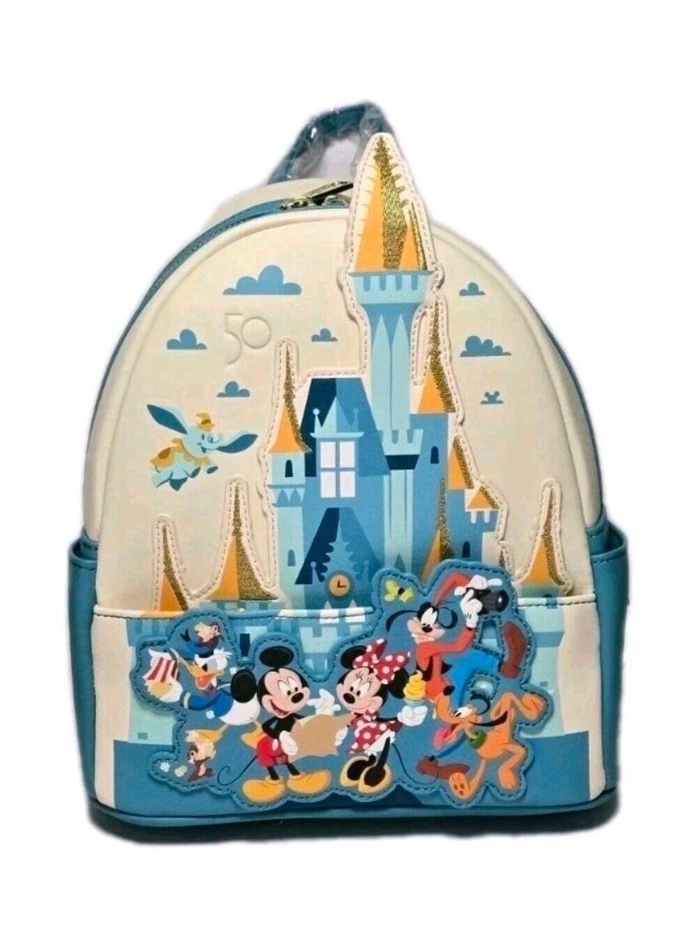 Retired Loungefly Disney 50th Anniversary Castle Mickey Mouse Backpack Exclusive